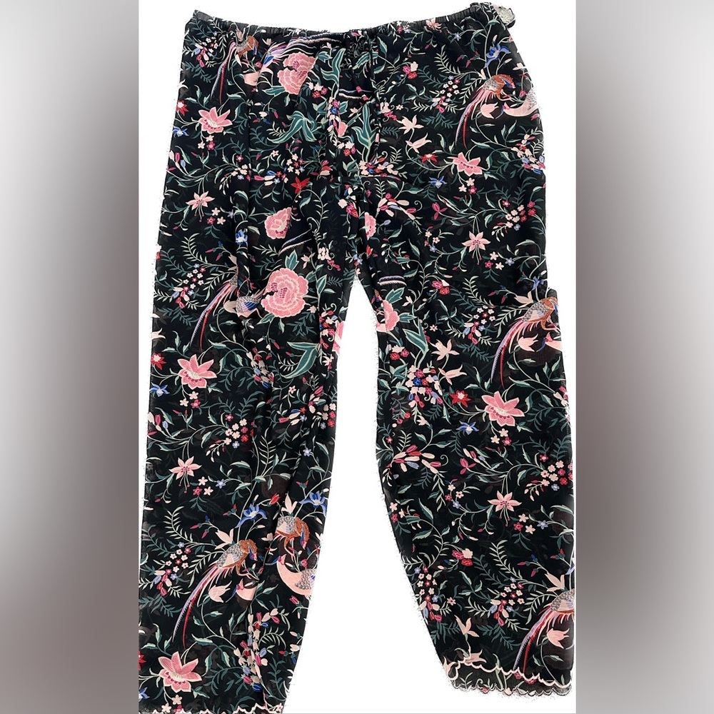 NWT Natori 3pc pajama set robe camisole pants luxurious floral XL Neiman Marcus - Picture 3 of 13